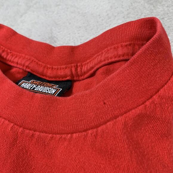 Vintage Harley-Davidson Shirt Mens Large Red North Shore Slidell LA USA 2004 Tee - Picture 9 of 10